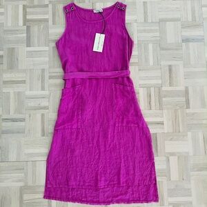 Terzo Millennio - Linen Dress, Made in Italy, Brand New and Never Worn!